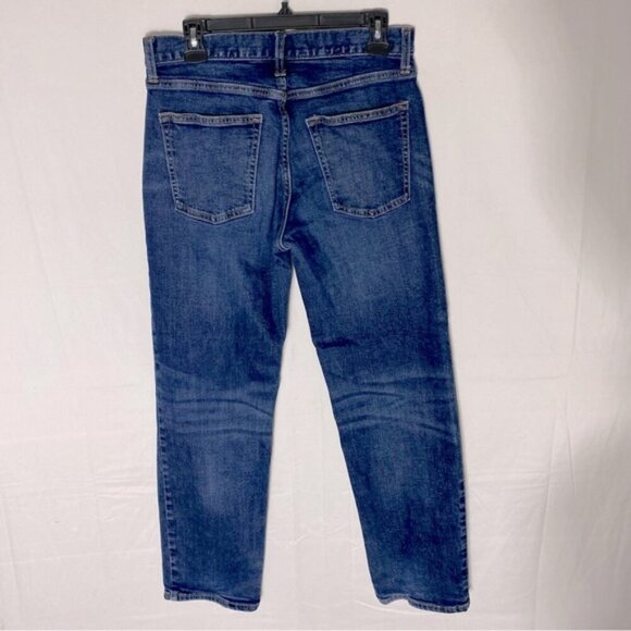 Old Navy Med Wash Basic Loose Built In Tough Built In Flex Straight Leg Jeans 29 - Picture 2 of 16